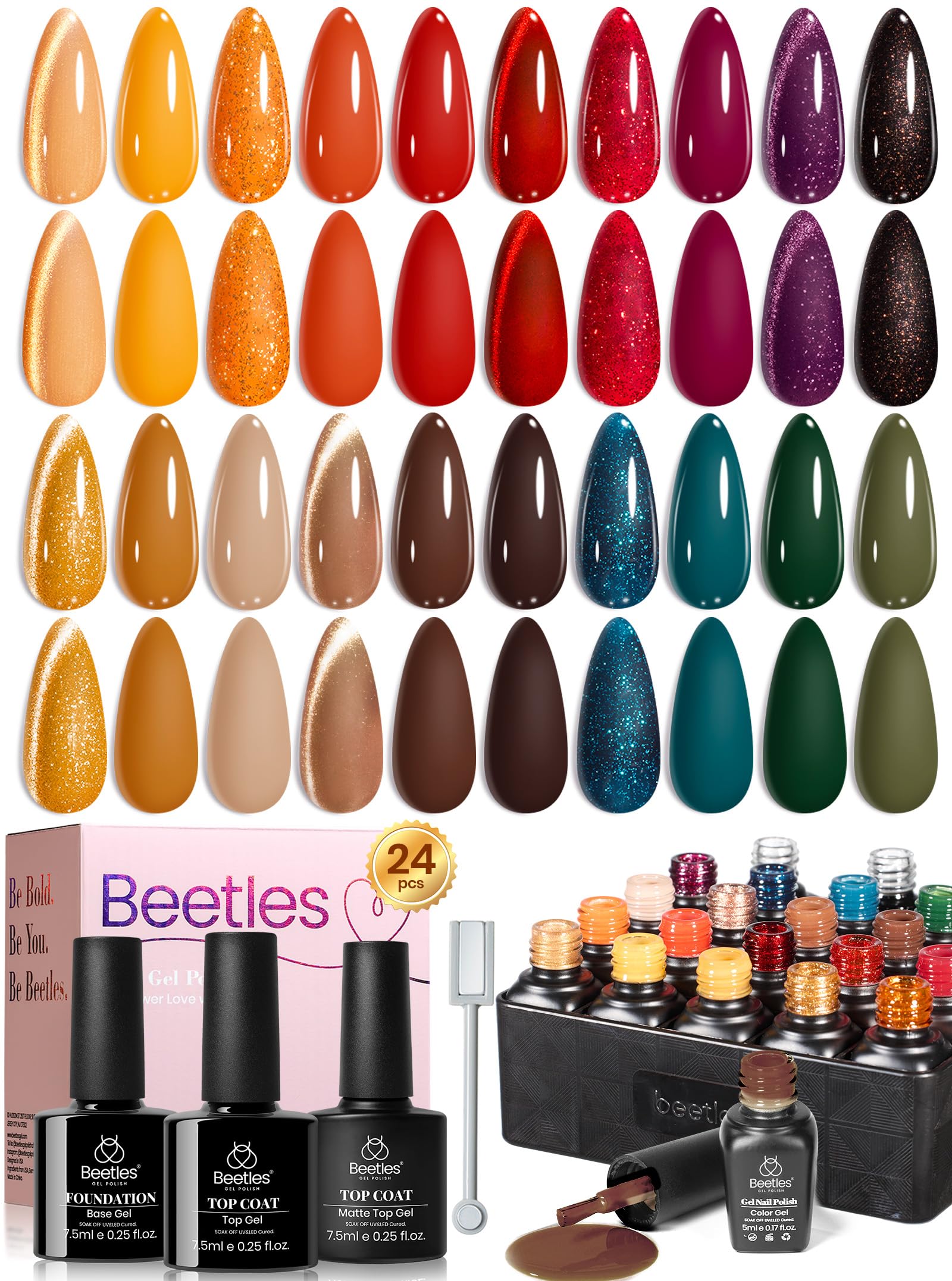Amber Twilight Gel Polish 24-Piece Set