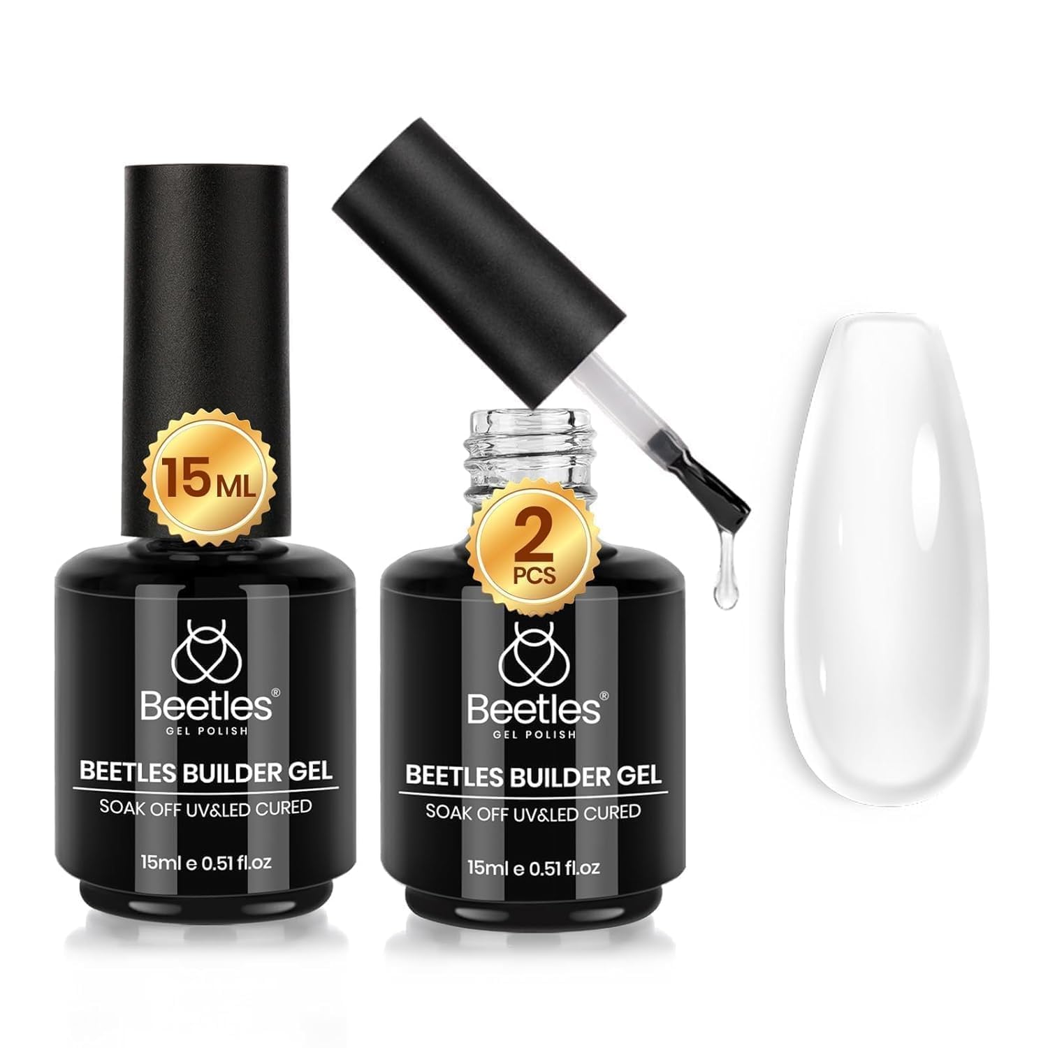 Brush-On Clear Builder Gel Set