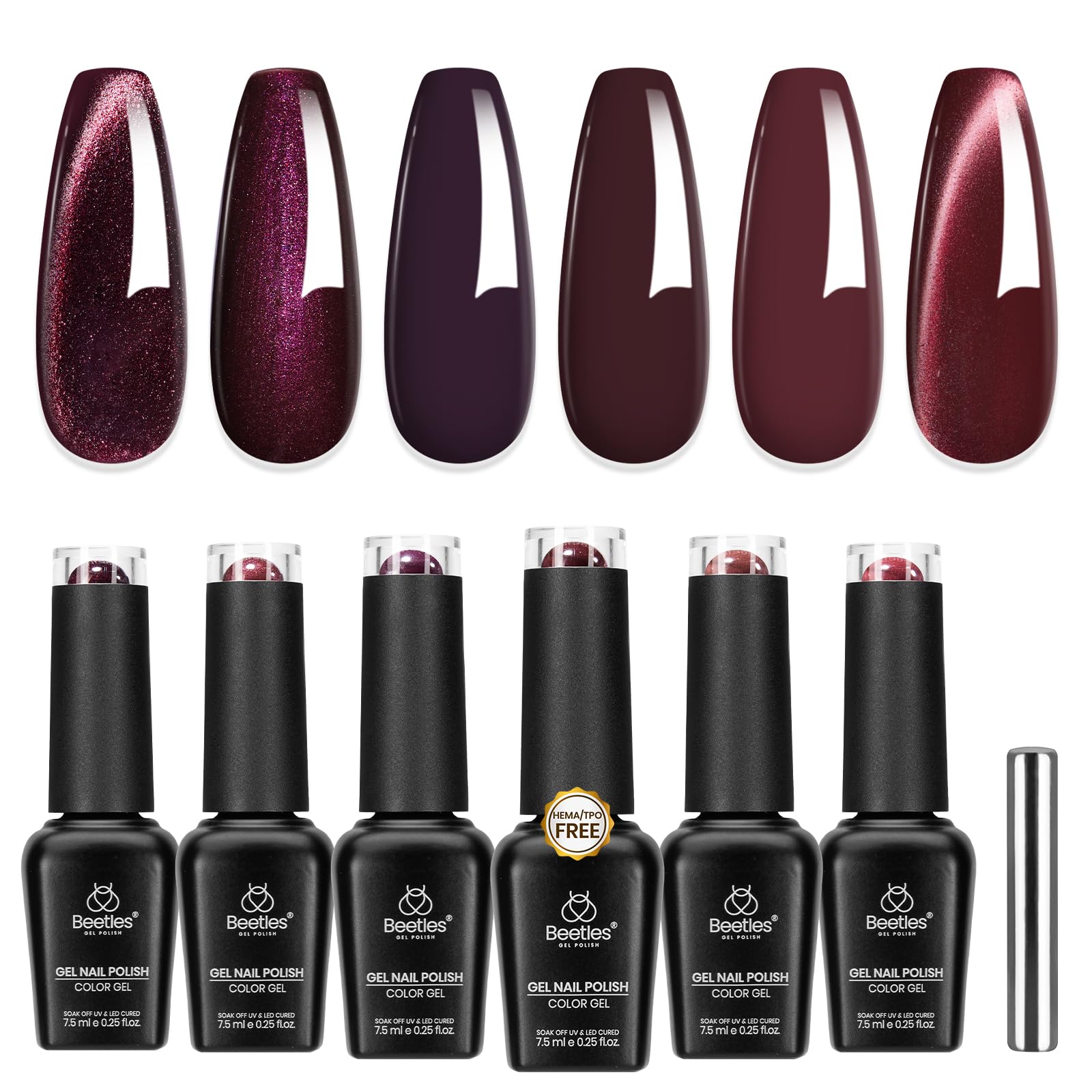 Burgundy Gel Polish Set