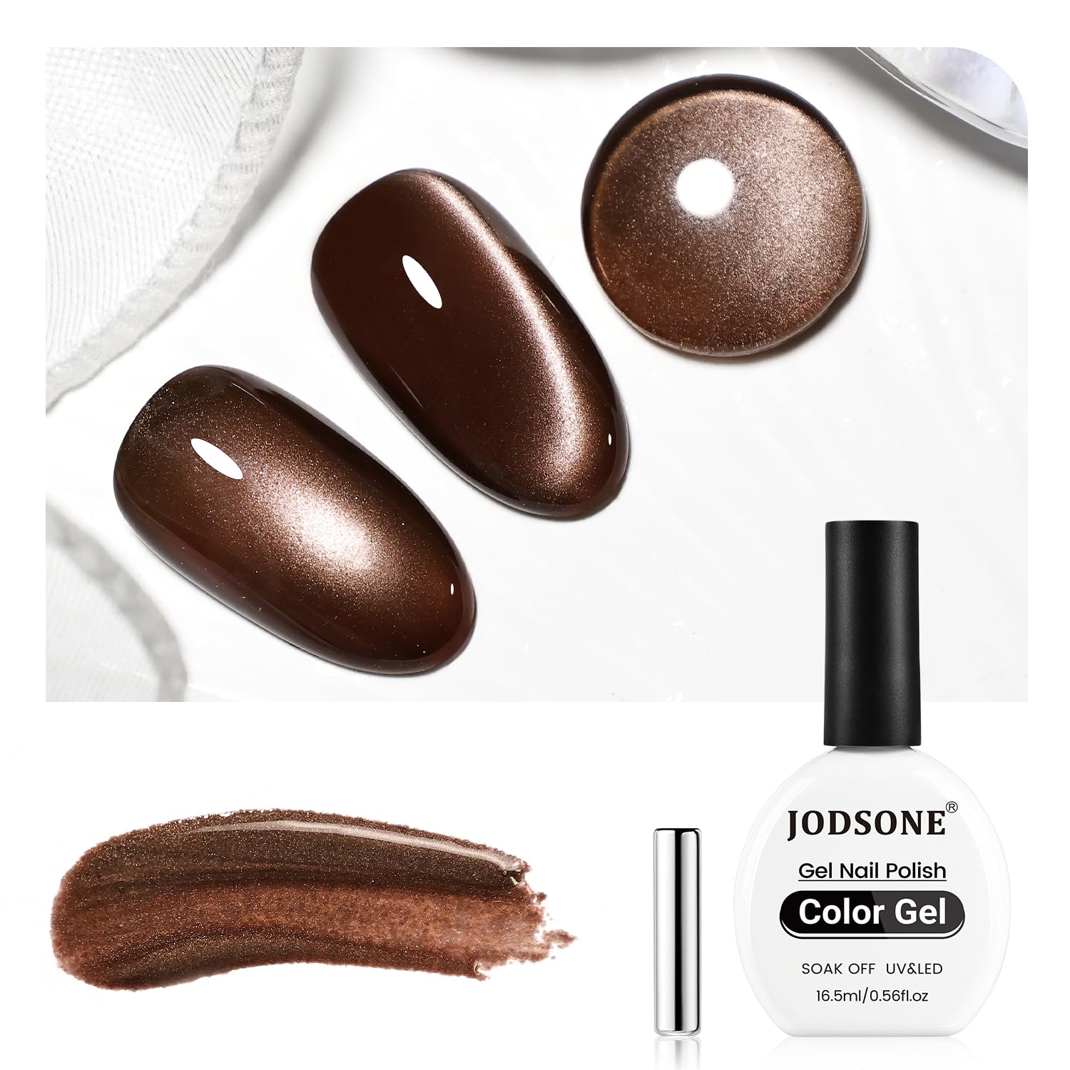 Dark Brown Cat Eye Gel Polish