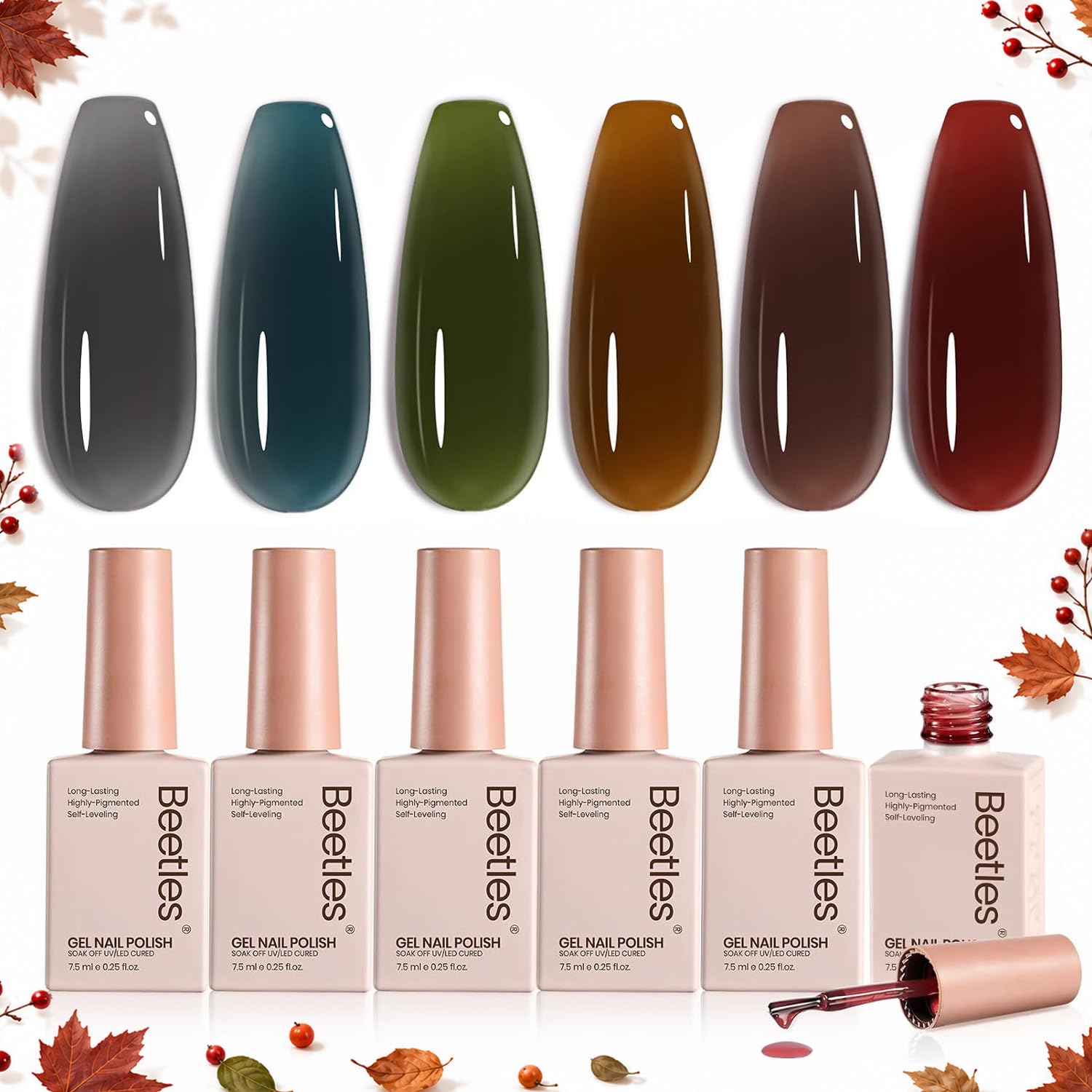 Jelly Gel Polish Set - Natural Coda 6-Pack
