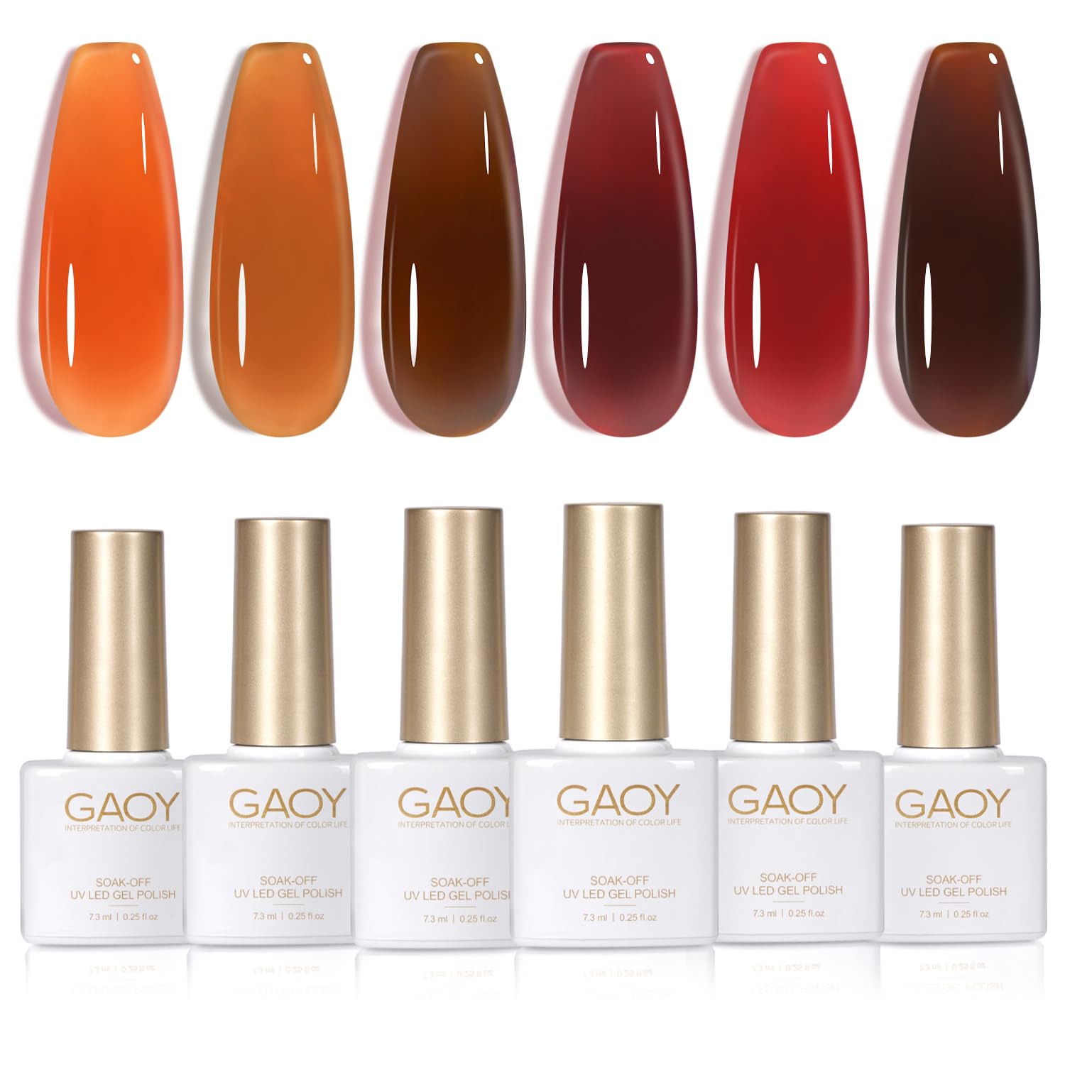 Jelly Tortoise Shell Gel Polish Set