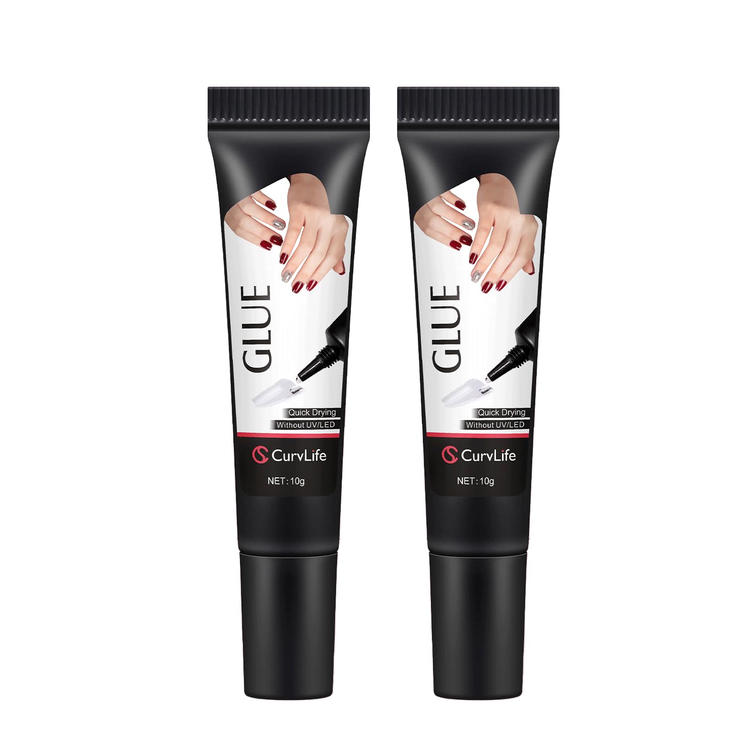 Semi-Solid Press-On Glue - 2 Pack